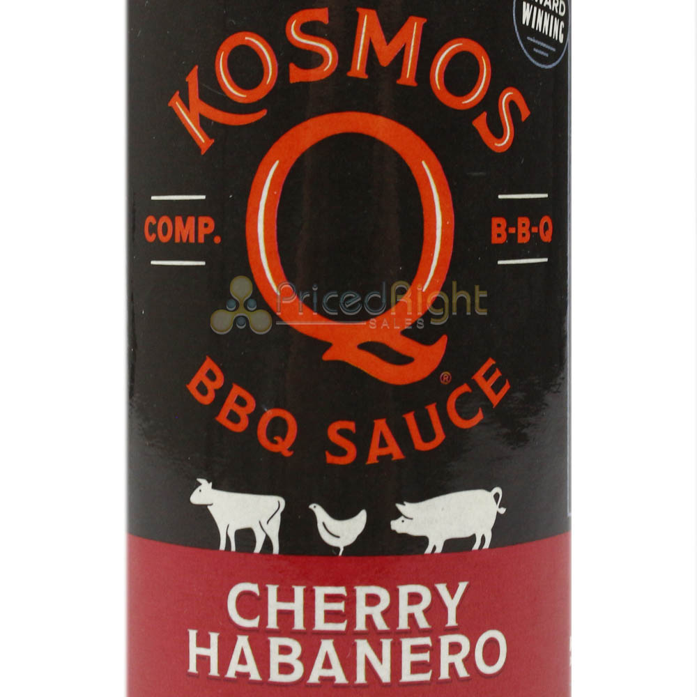 Kosmos Q Cherry Habanero BBQ Sauce 15.5 Oz Bottle KOS-CHRRY-HAB