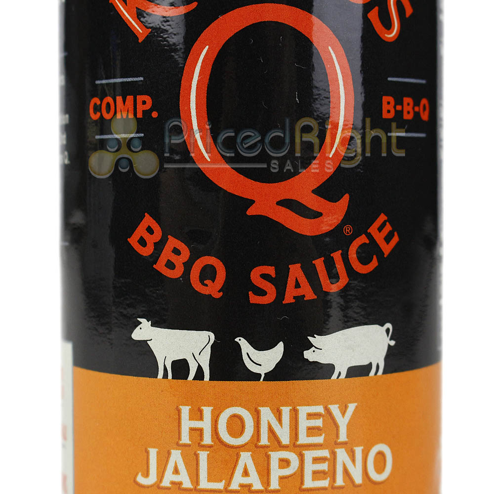 Kosmos Honey Jalapeno BBQ Sauce Sweet and Spicy 15.5 oz. Bottle