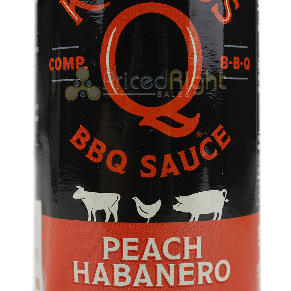 Kosmos Peach Habanero BBQ Sauce Sweet Peachy Tartness 16.5 oz. Bottle