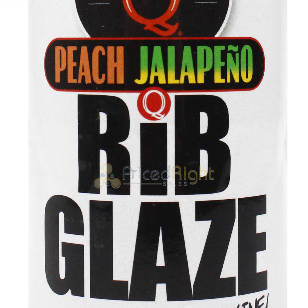 Kosmos Q Peach Jalapeno Rib Glaze BBQ Sauce 15.5 Oz Bottle KOS-PCHJALA