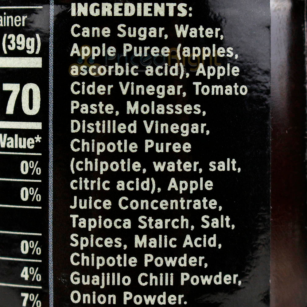 Kosmos Sweet Apple Chipotle BBQ Sauce 15.5 oz. Bottle