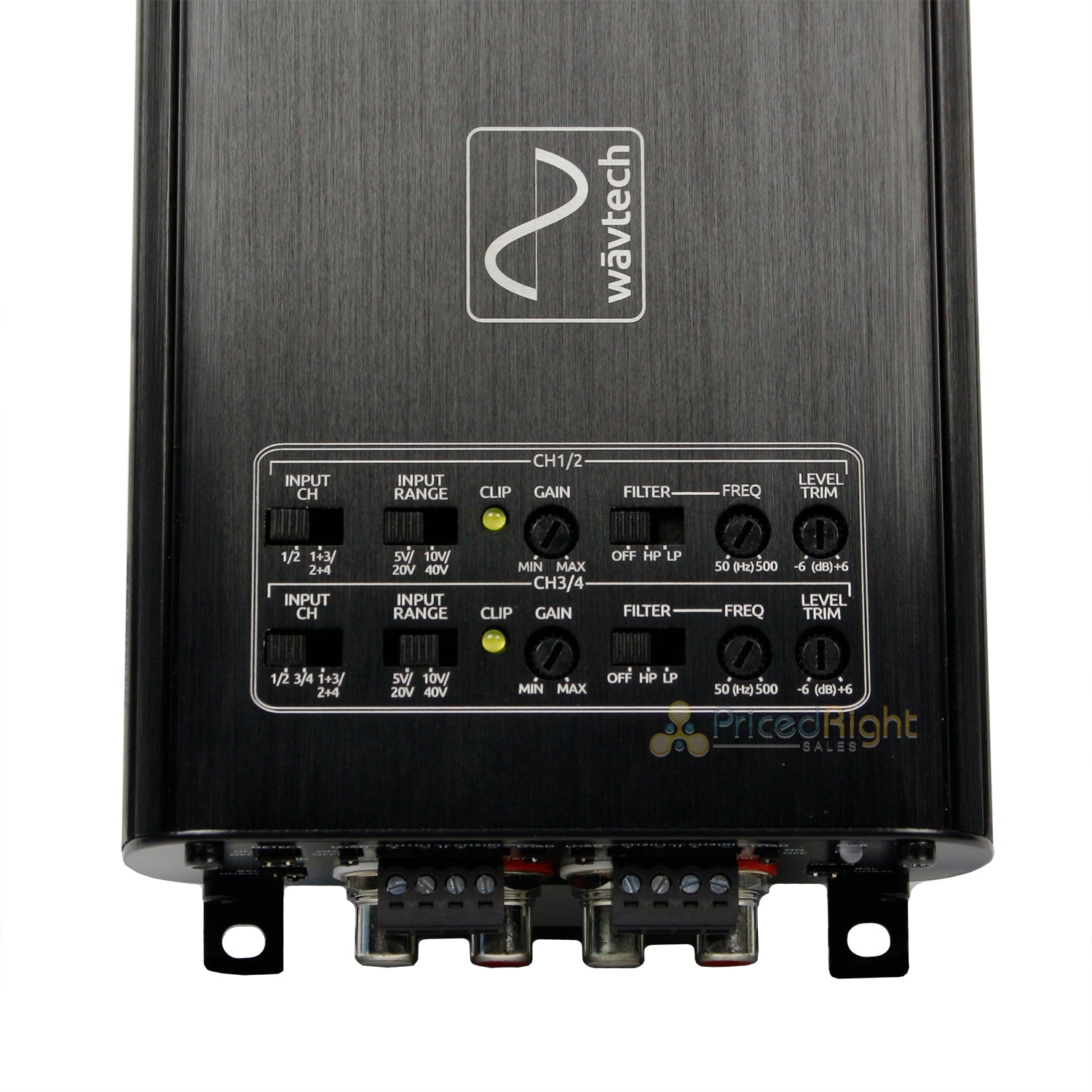 Wavtech Mini Series 300 Watt 4-Channel Amplifier w/Summing, 75 x 4 At 2 Ohms