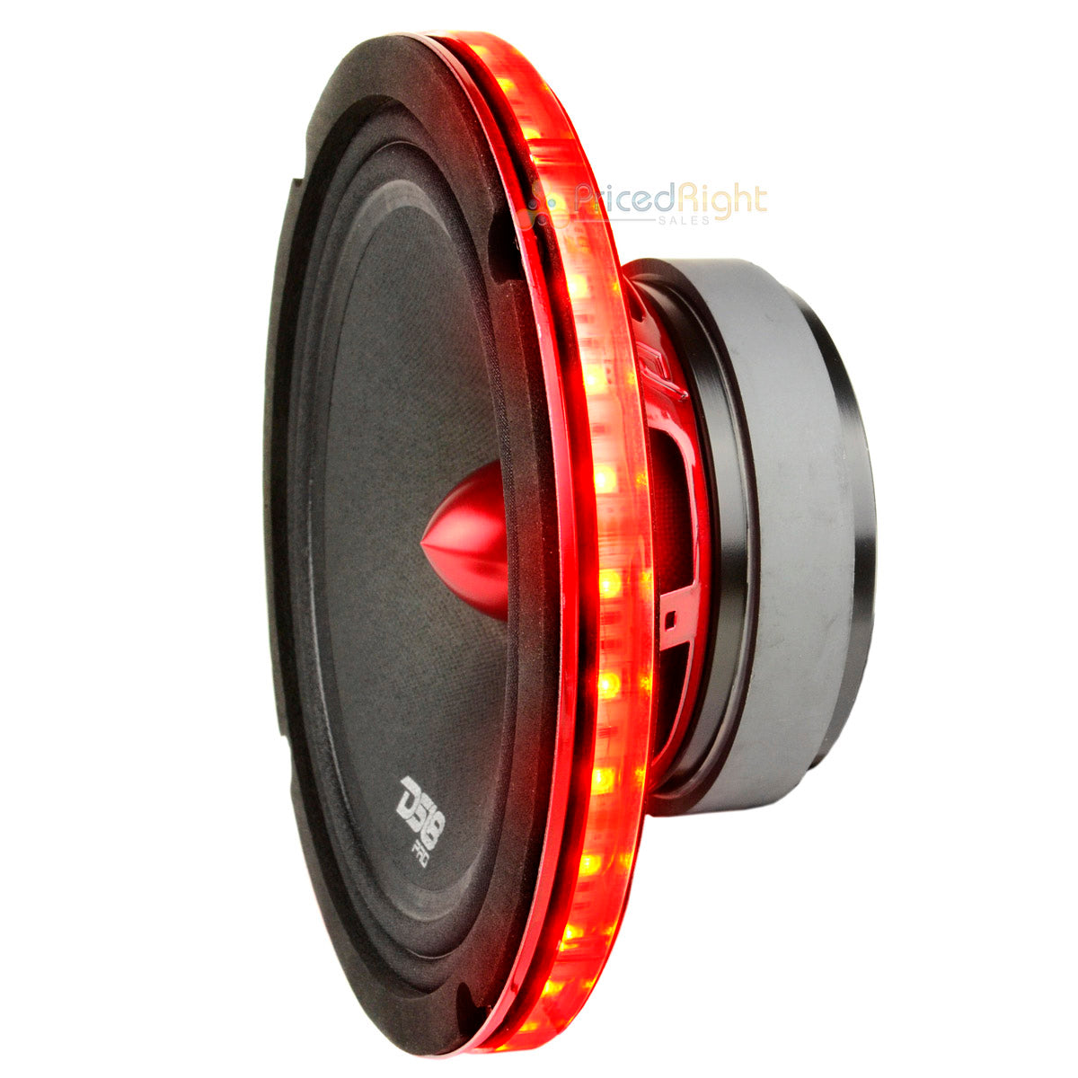 4 Pack DS18 6.5 " Speaker Ring RGB LED 1/2 " Spacer Waterproof Light LRING6