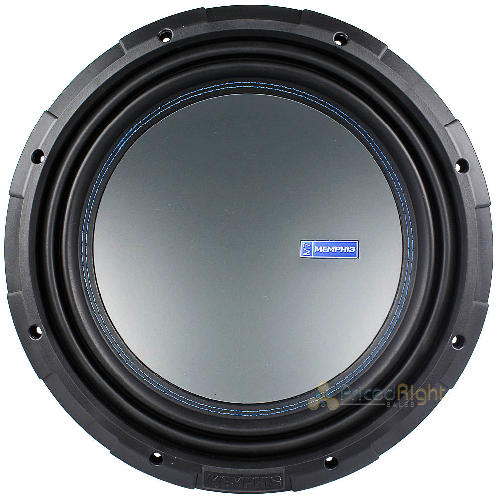 Memphis Audio 12" 1 Ohm or 2 Ohm Selectable Subwoofer 1500 Watts Max M7Series