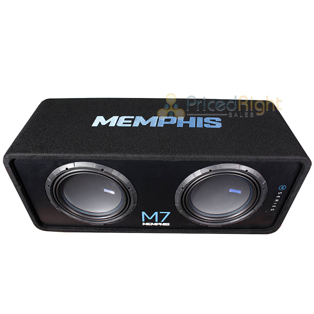 Memphis Dual 12" Loaded Ported Subwoofer Enclosure 1500 Watt Car Audio BASS