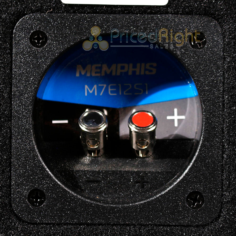 Memphis Single 12" Loaded Subwoofer Enclosure 1500 Watt Car Audio BASS M7E12S1