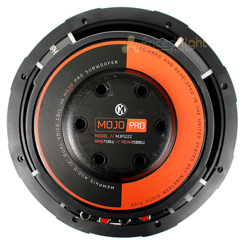 Memphis Audio 12" 1500 Watt Subwoofer Dual 2 Ohm Car Stereo BASS MOJO MJP1222