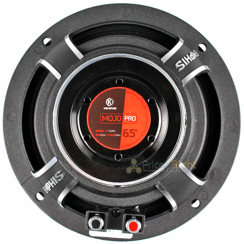 Memphis Audio 6.5" Pro Audio Midrange Speaker 250 Watts Max 4 Ohm MJP6 Single