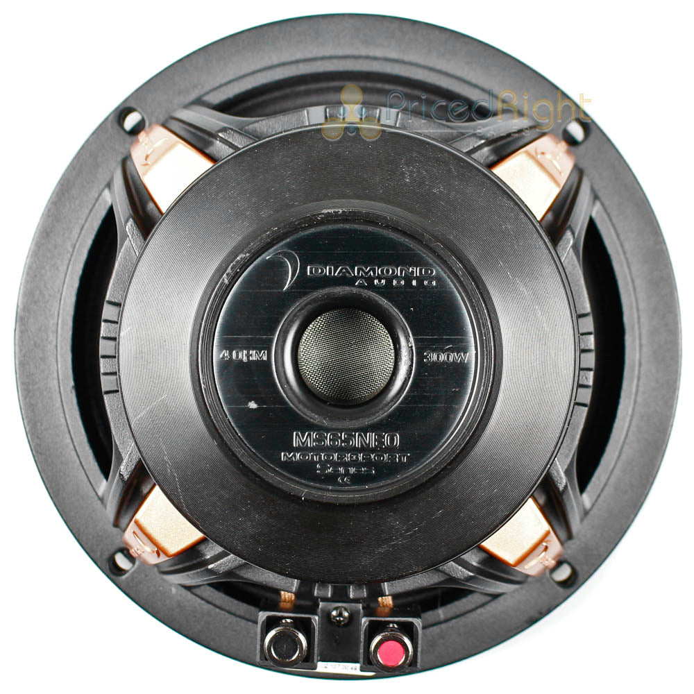 Diamond Audio 6.5" Neodymium Midrange Speakers 600 Watts Max Power MS65NEO Pair