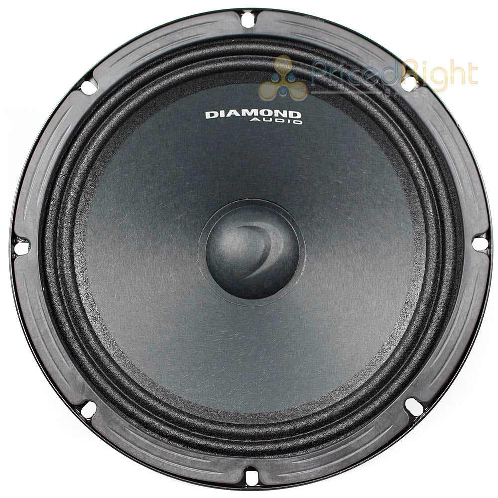 Diamond Audio 8" Mid Range Speaker 500 Watts RMS Power Pro Style Pair MSPRO8