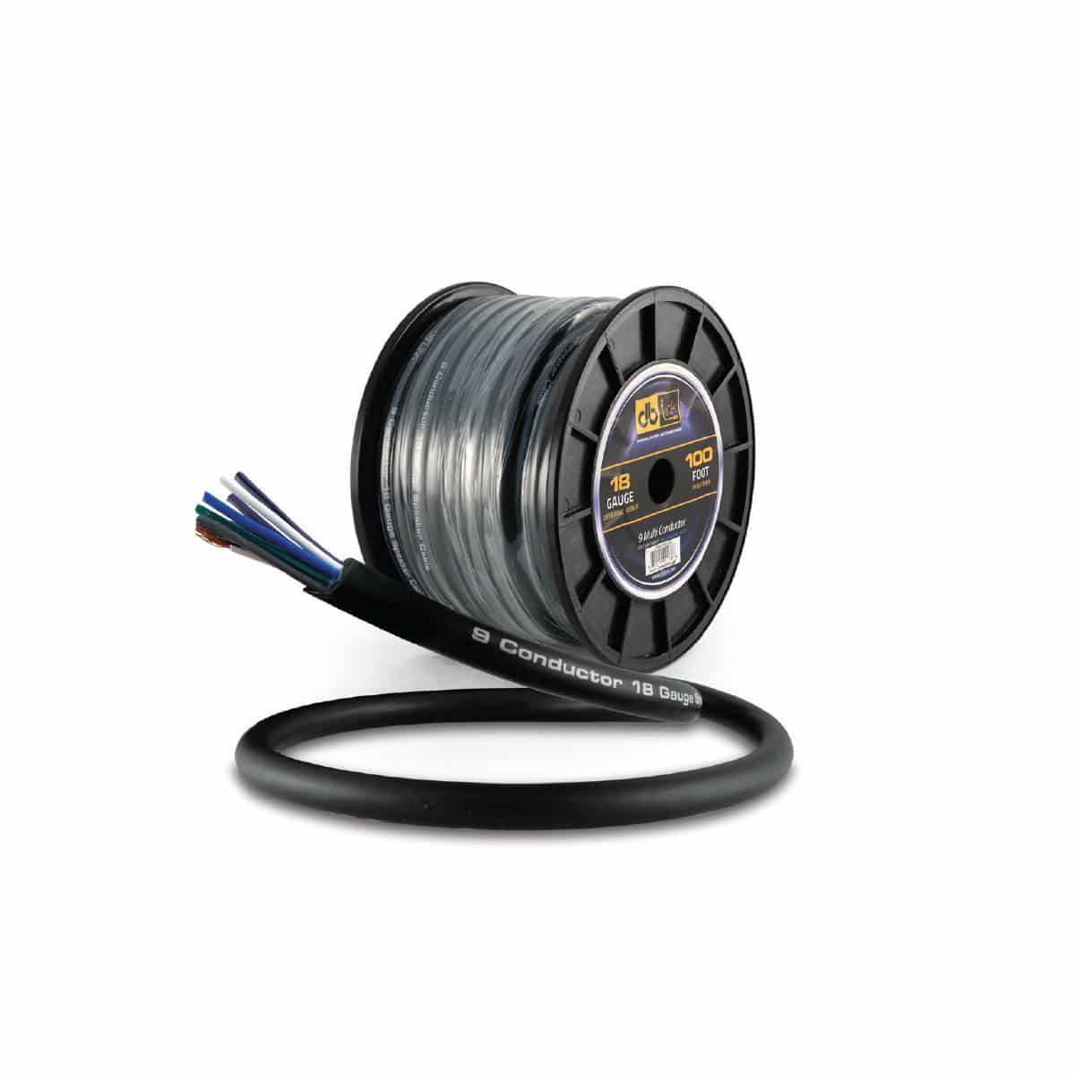 DB Link 9 Multi Conductor Speaker Wire W/Remote Trigger, 18 Gauge 100' (30.48 m)