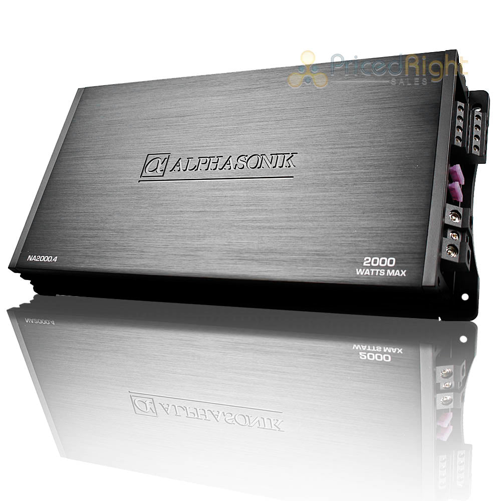 Alphasonik 4 Channel Amplifier 2000 Watts Neuron Series Class A/B Amp NA2000.4