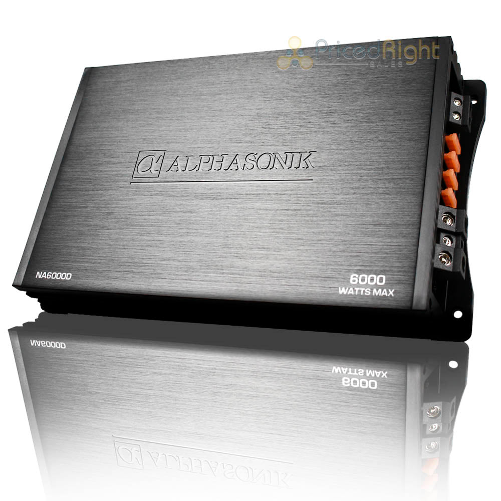 Alphasonik Monoblock Amplifier 6000 Watts Class D Amp Neuron Series NA6000D
