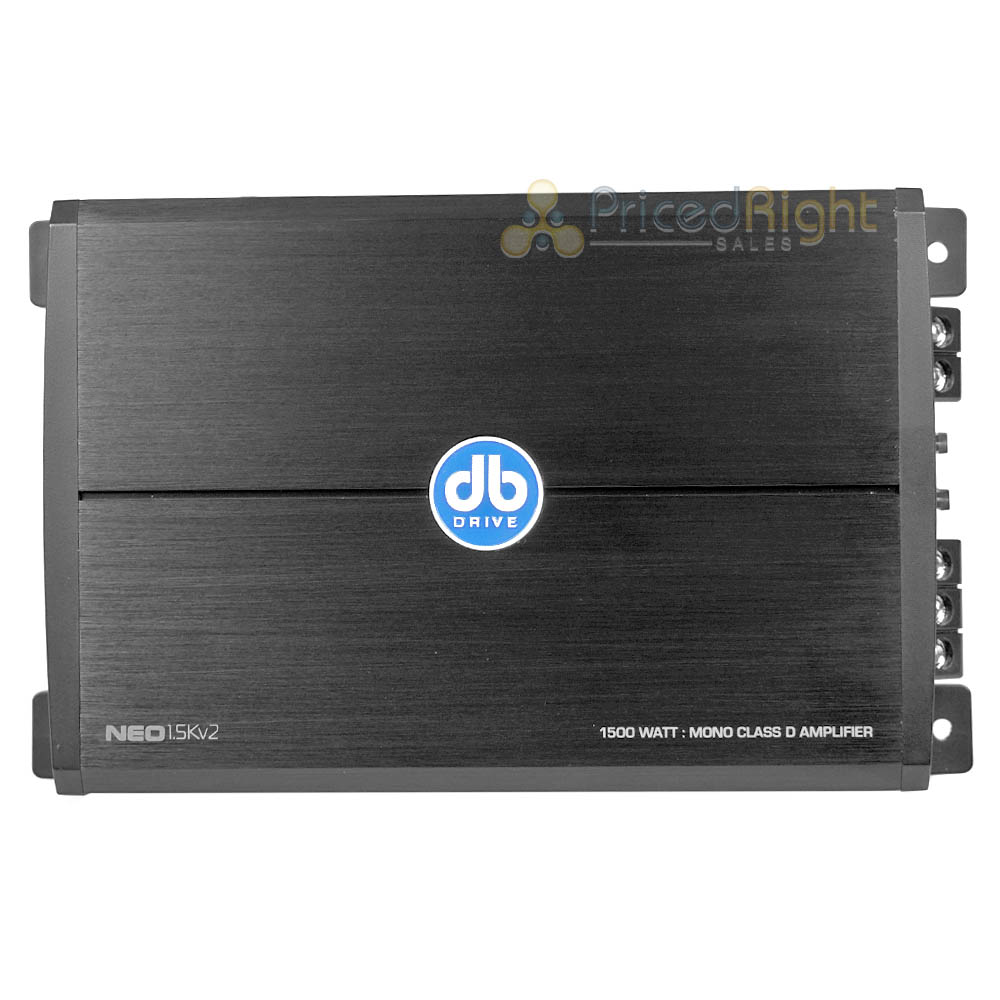 DB Drive Monoblock Amplifier 1500 Watts Max 1 Ohm Class D NEO Series NEO1.5KV2