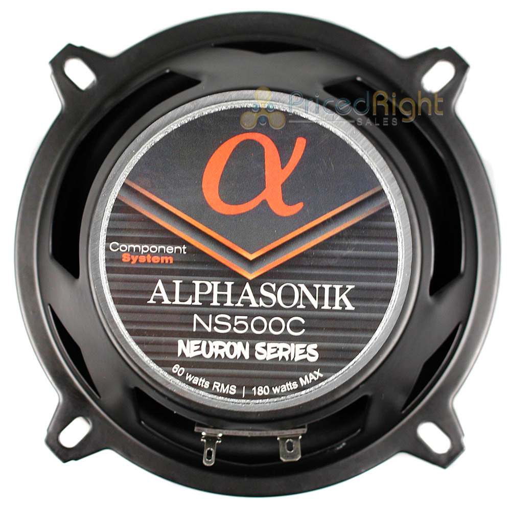 Alphasonik 5.25" 2 Way Component Speakers 180 Watts Max Neuron Series NS500C