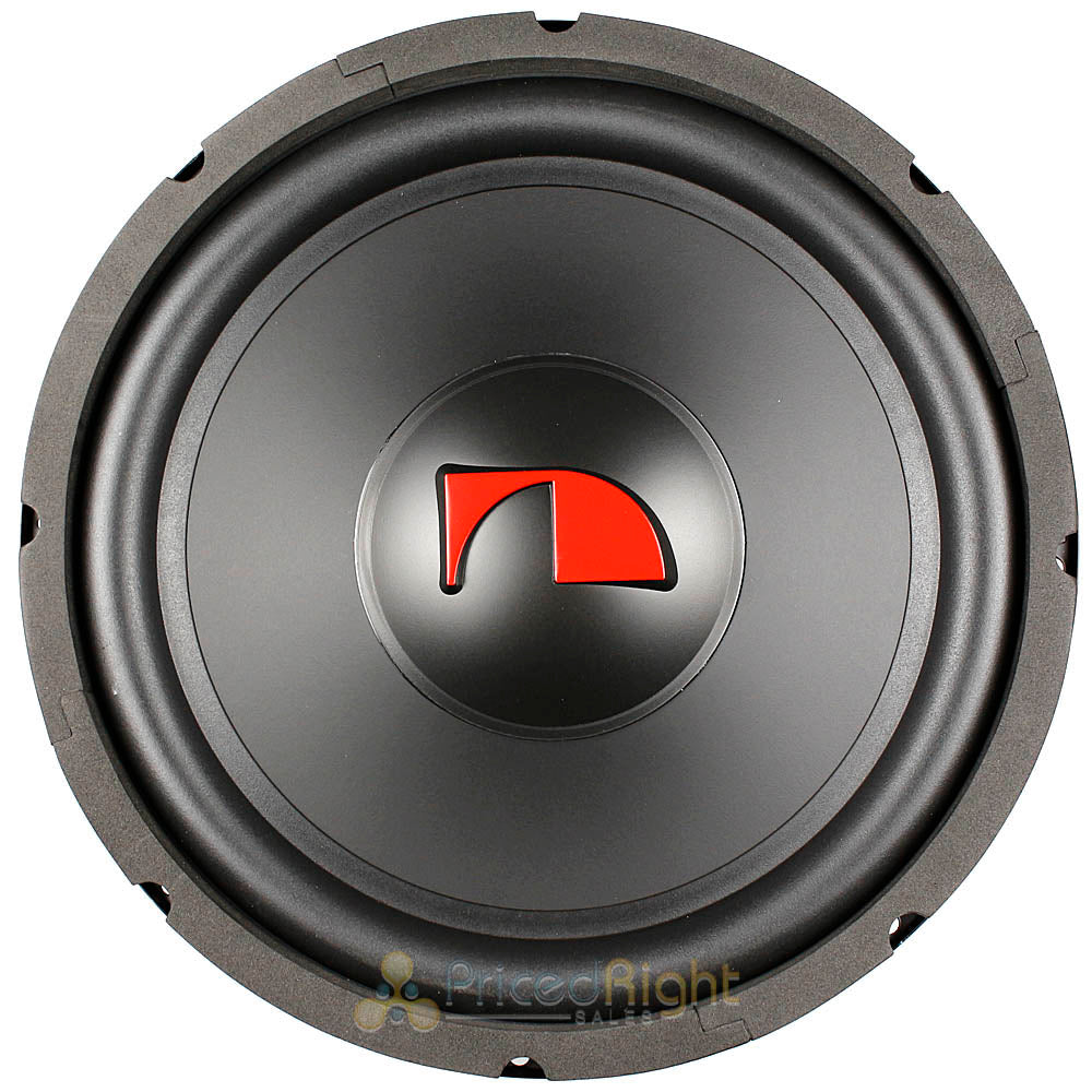 12" Subwoofer 1200 Watts Max Power Dual 4 Ohm Car Audio Nakamichi NSW12D Single