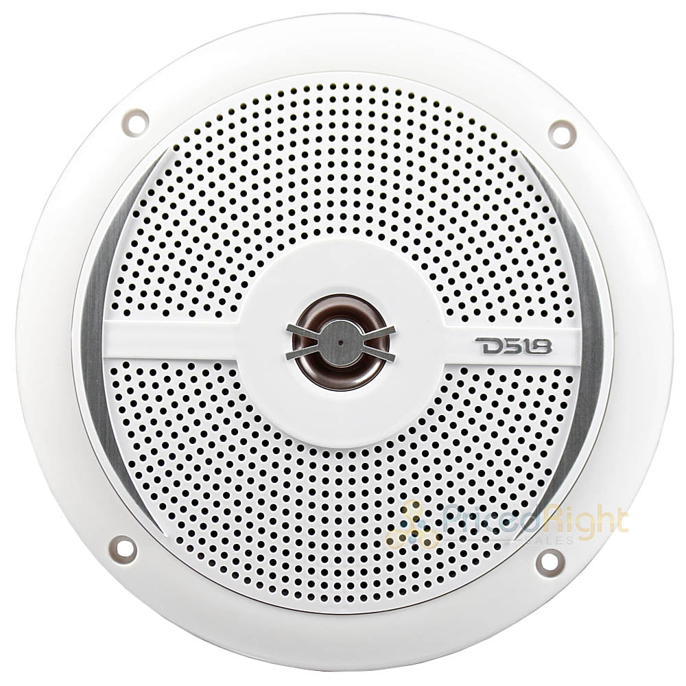 DS18 Hydro 6.5" Speakers 2 Way Marine Slim LED 100 Watts Max 4 Ohm NXL-6SL White