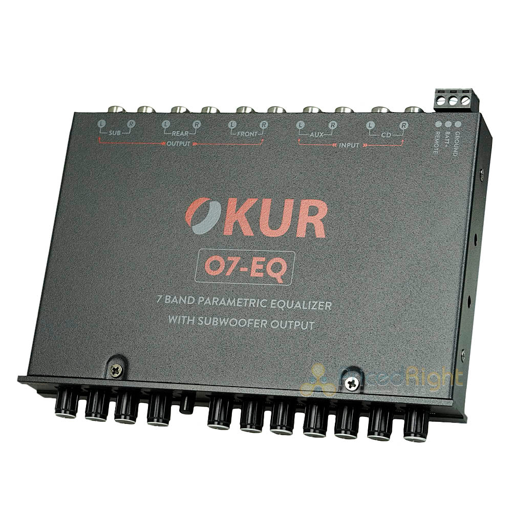 OKUR 7-Band Parametric Equalizer W/ Subwoofer Output and Active Equalizer O7-EQ