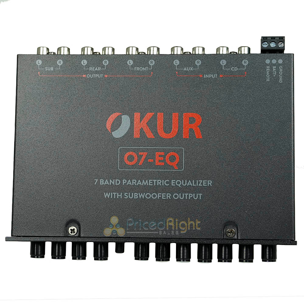 OKUR 7-Band Parametric Equalizer W/ Subwoofer Output and Active Equalizer O7-EQ