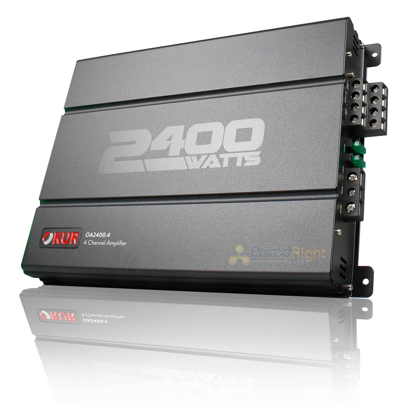OKUR 4 Channel Amplifier 2400 Watts Max Power 2 Ohms Car Audio Class AB OA2400.4