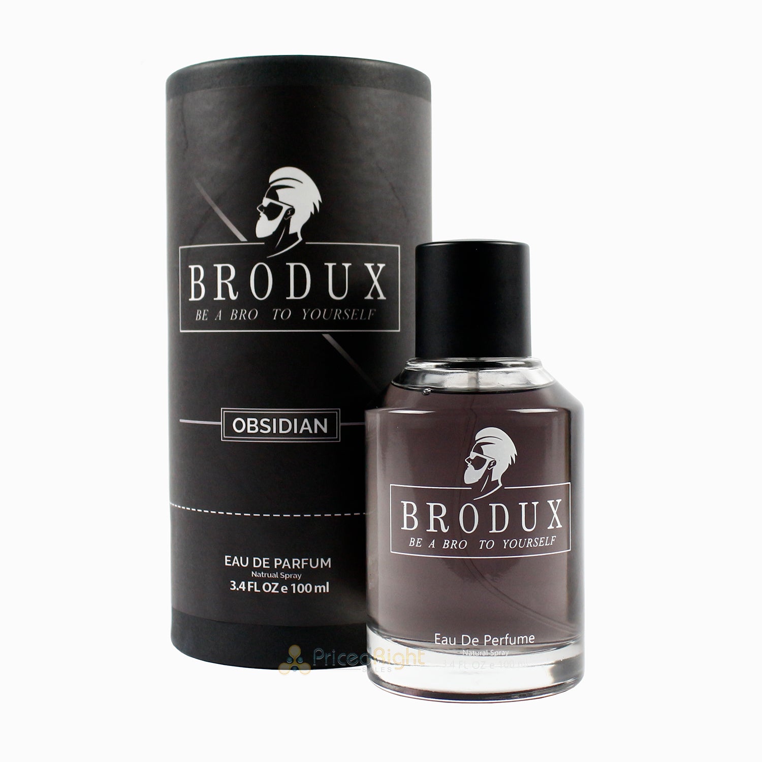 BroDux Obsidian Handcrafted High Quality Natural Cologne 3.4 Ounce Spray Bottle