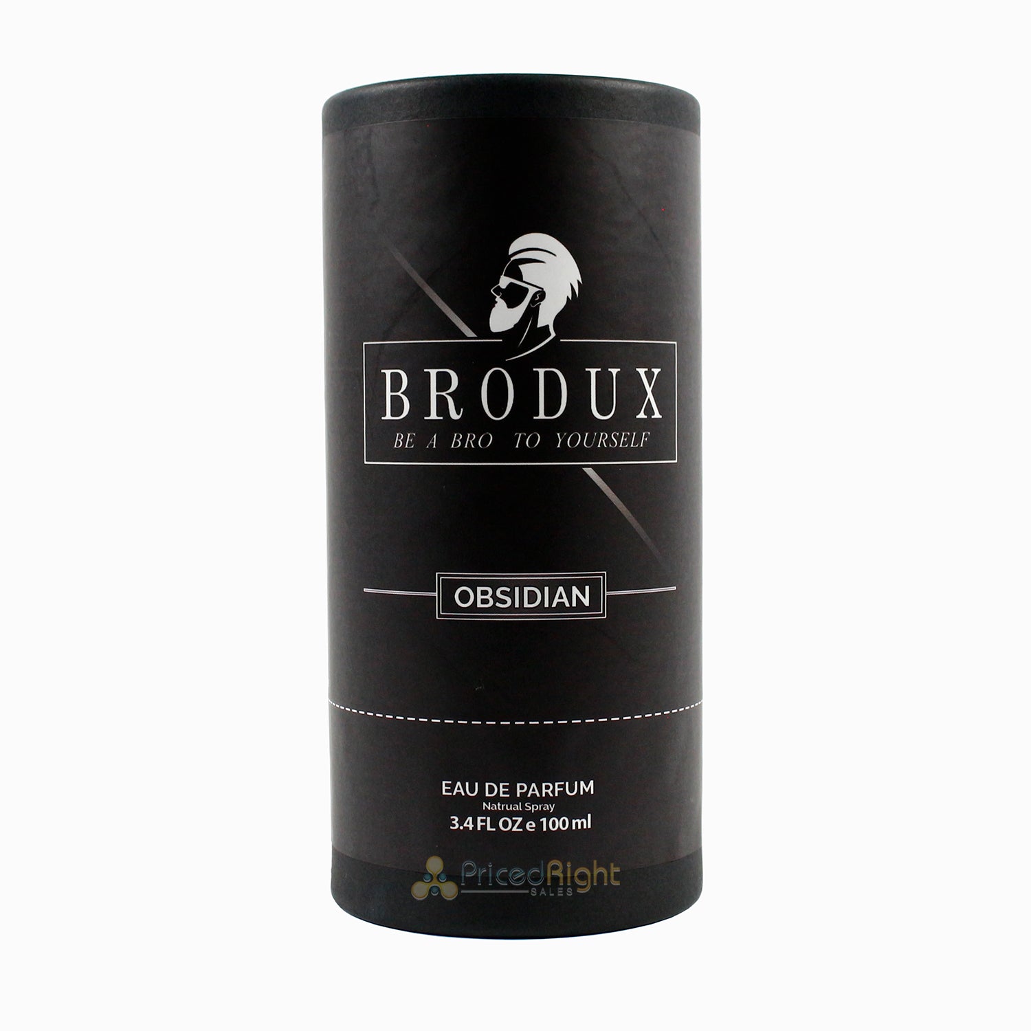 BroDux Obsidian Handcrafted High Quality Natural Cologne 3.4 Ounce Spray Bottle