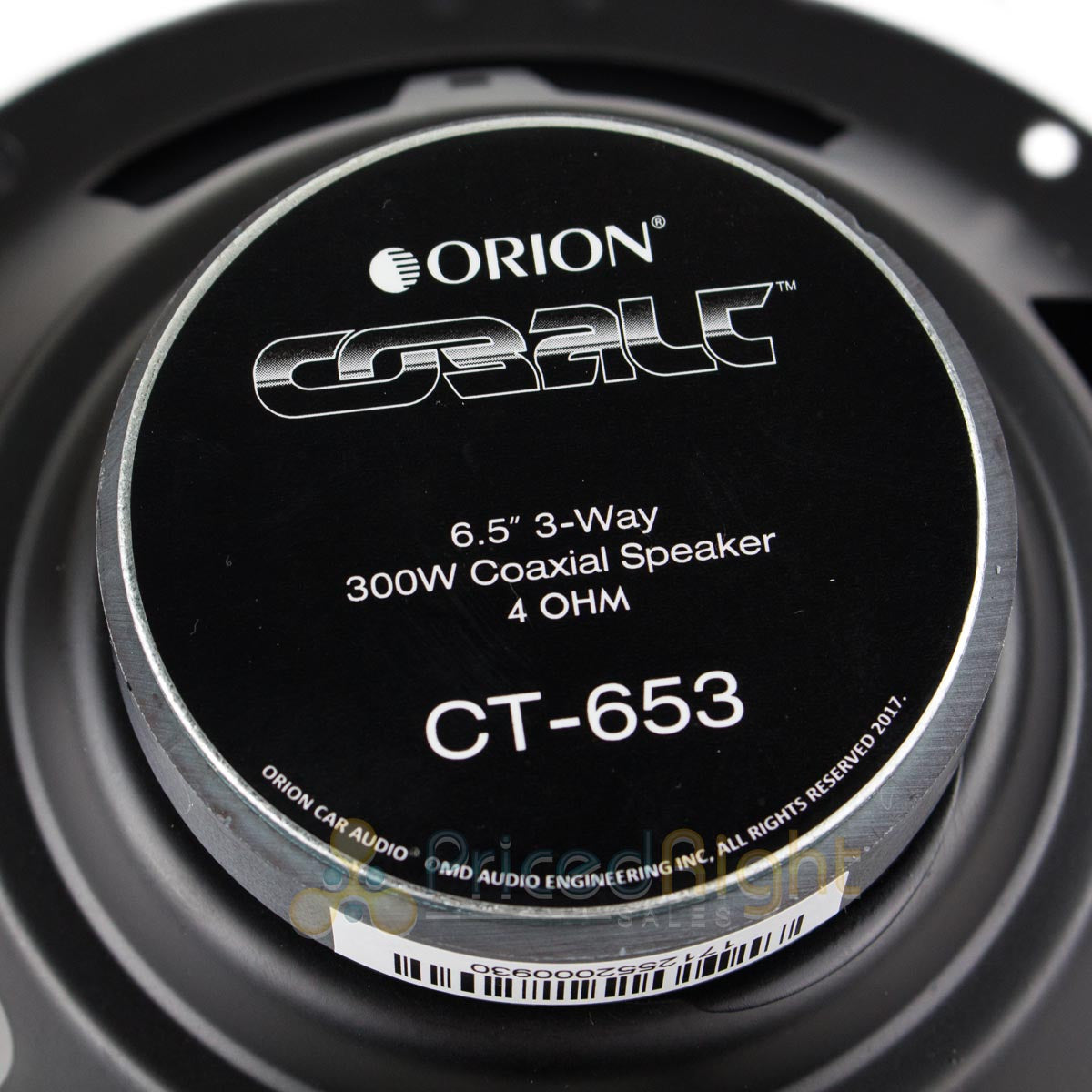 (2) Orion Cobalt 6.5" 3 Way Coaxial Speakers 60 Watts RMS 4 OHM Orion CT-653