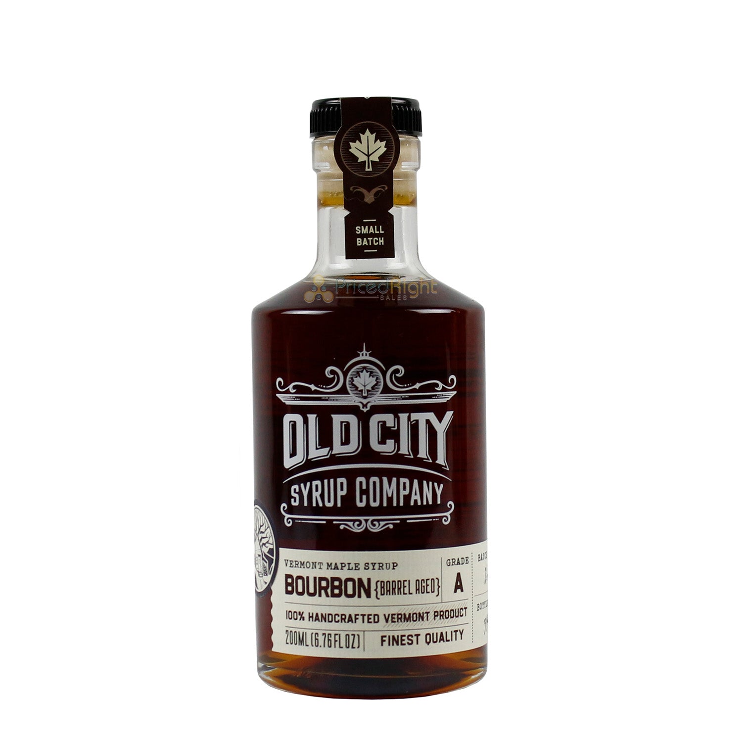 Old City Syrup Co. Bourbon Maple Syrup Made Organically Sweet Caramel Flavors