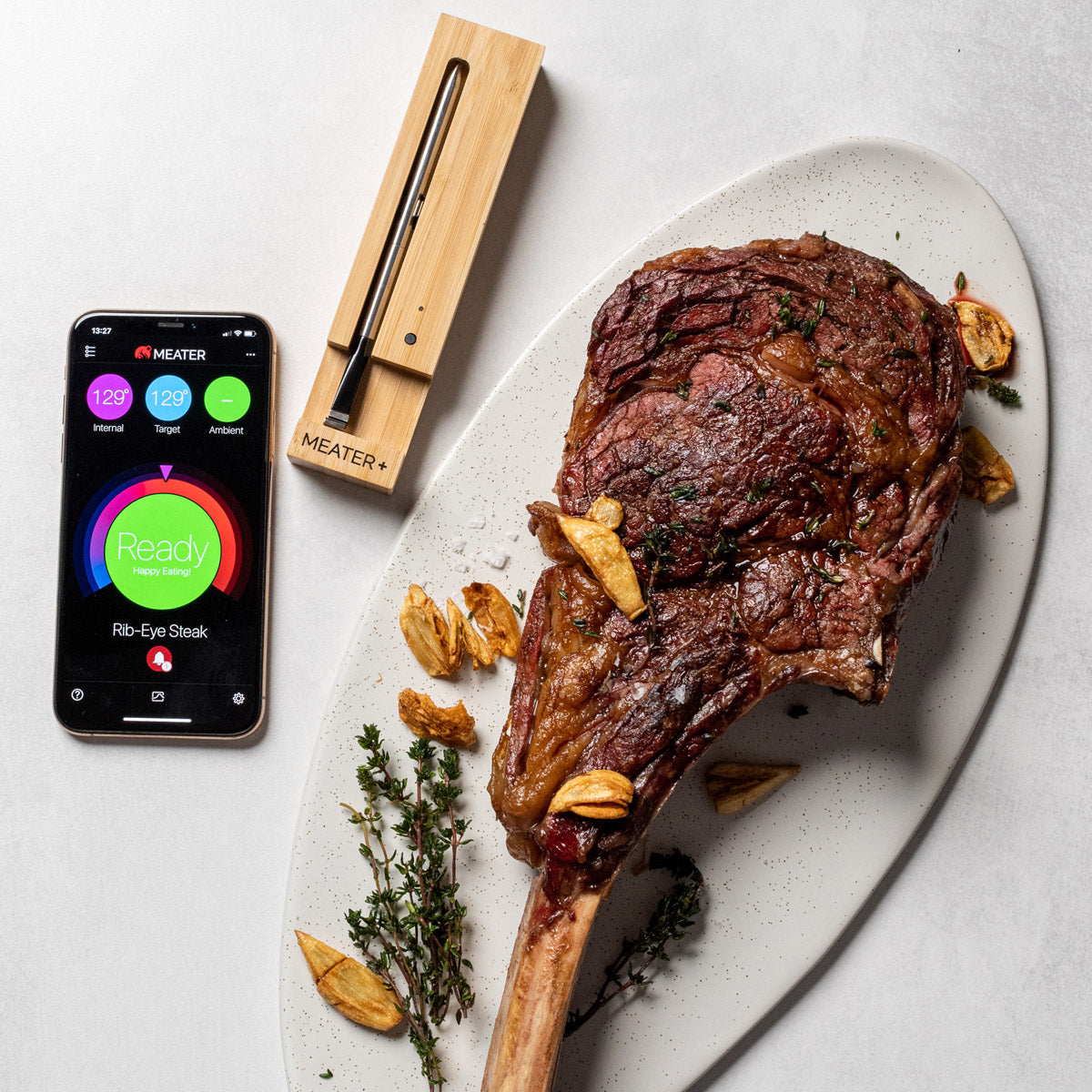 Meater Plus 165ft Range Wireless Meat Thermometer Bluetooth Repeater OSC-MT-MP01