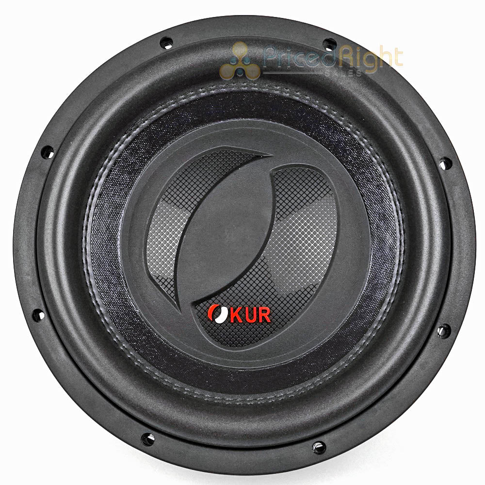 OKUR 12" Subwoofer 2500 Watts Max 600 Watts RMS Dual 4 Ohm Voice Coil OSW12D4