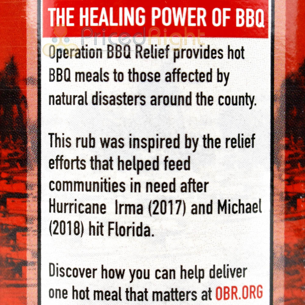 Operation BBQ Relief Florida Mojo Rub 10.4 oz Award Winning Cuban Recipe Blend