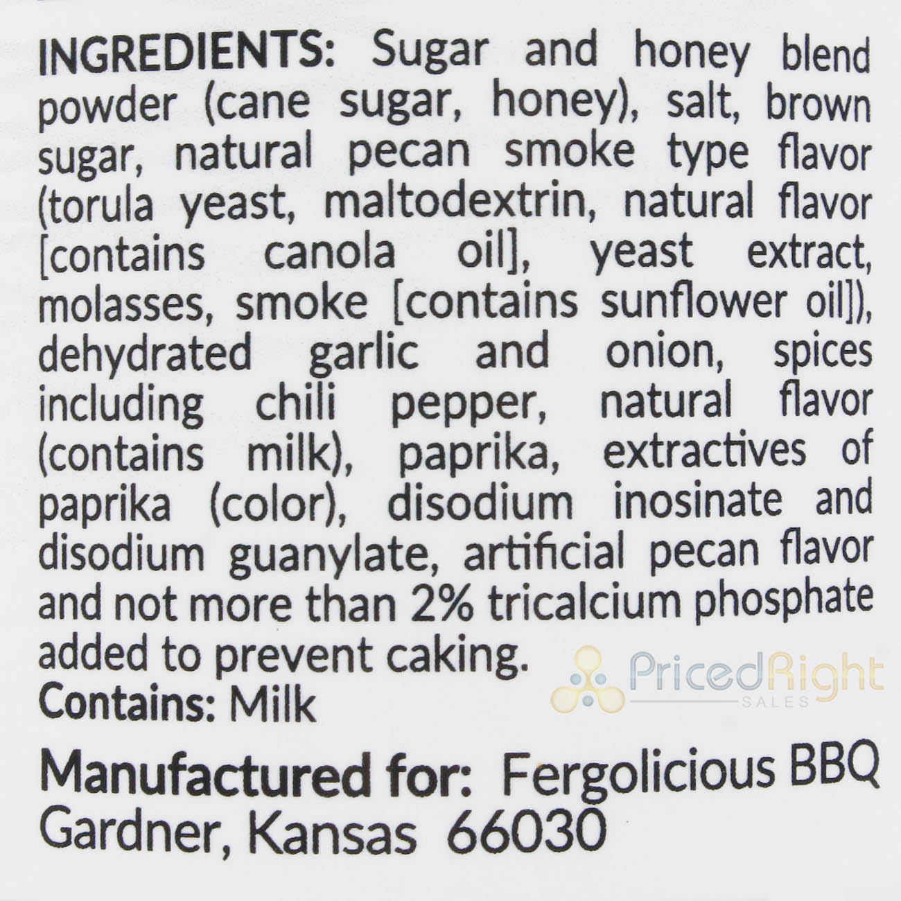 Fergolicious BBQ 11.8 oz Smoke Show Luv Rub Sweet & Savory Butter Pecan Blend
