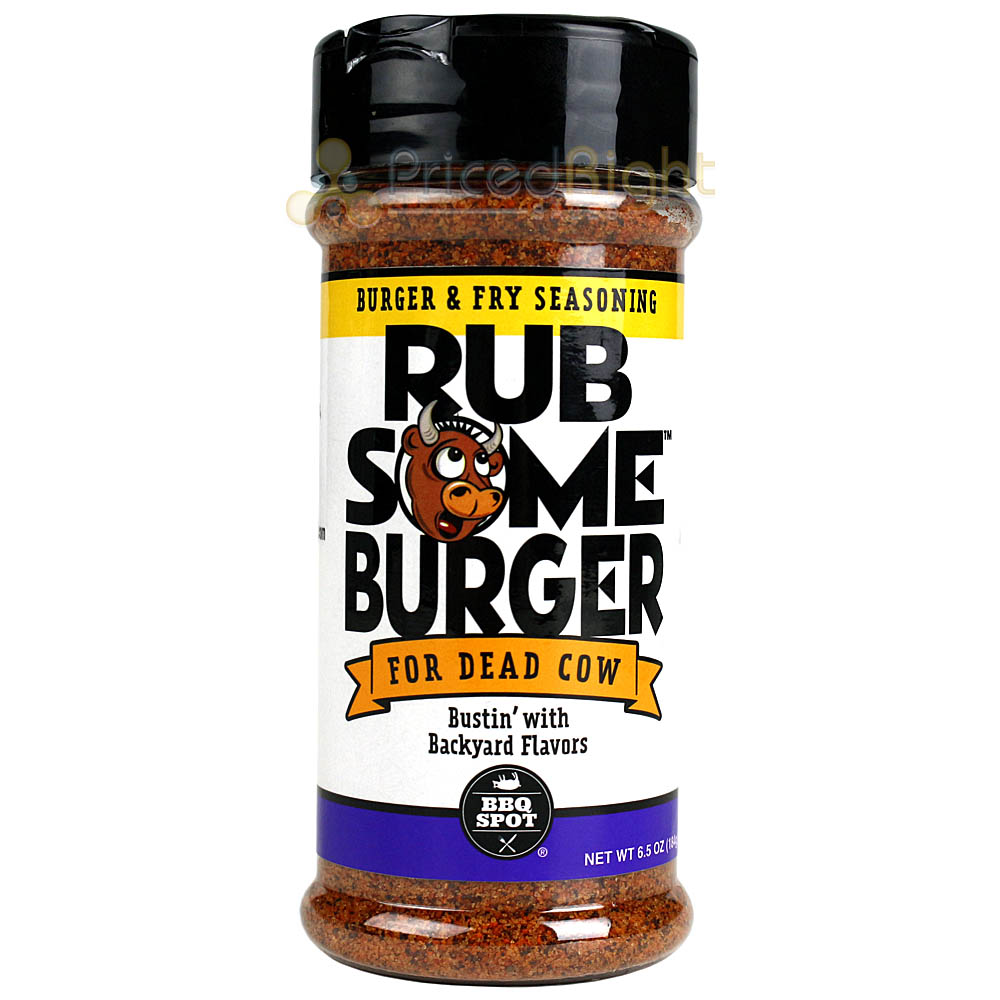 Rub Some Burger & Fry Seasoning 6.5 Oz Busting with Backyard Flavors Gluten Free