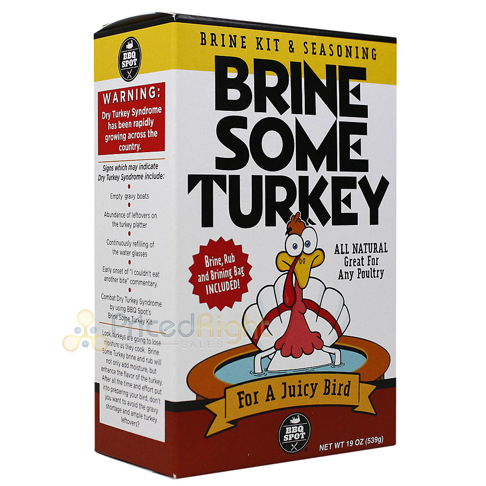 Brine Some Turkey Brine Kit & Seasoning Rub 19 Oz All Natural for Poultry