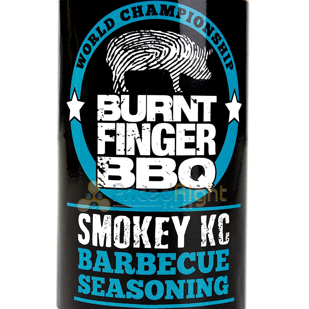 Burnt Finger Barbecue Smokey KC Kansas City 5.8 oz. Bottle Award Winning Dry Rub
