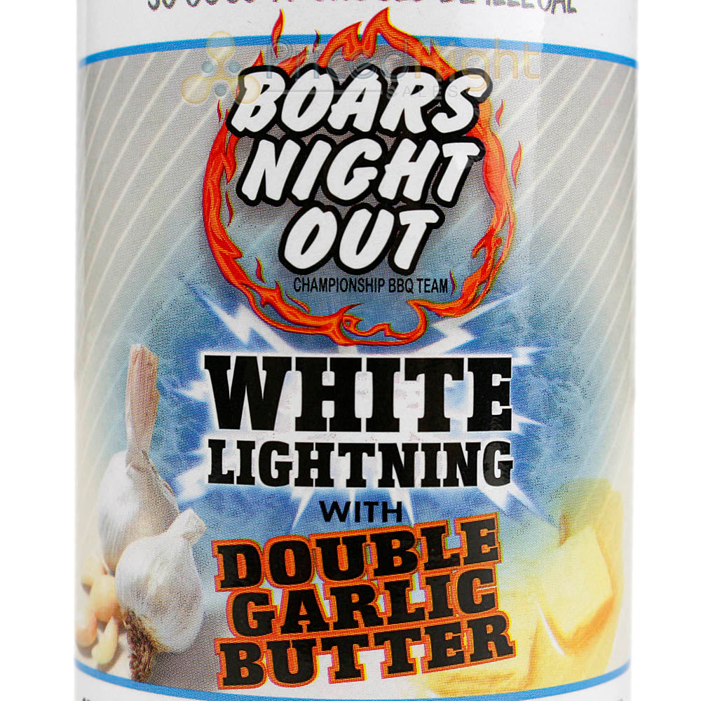 Boars Night Out White Lightning With Double Garlic Butter BBQ Seasoning 12 oz