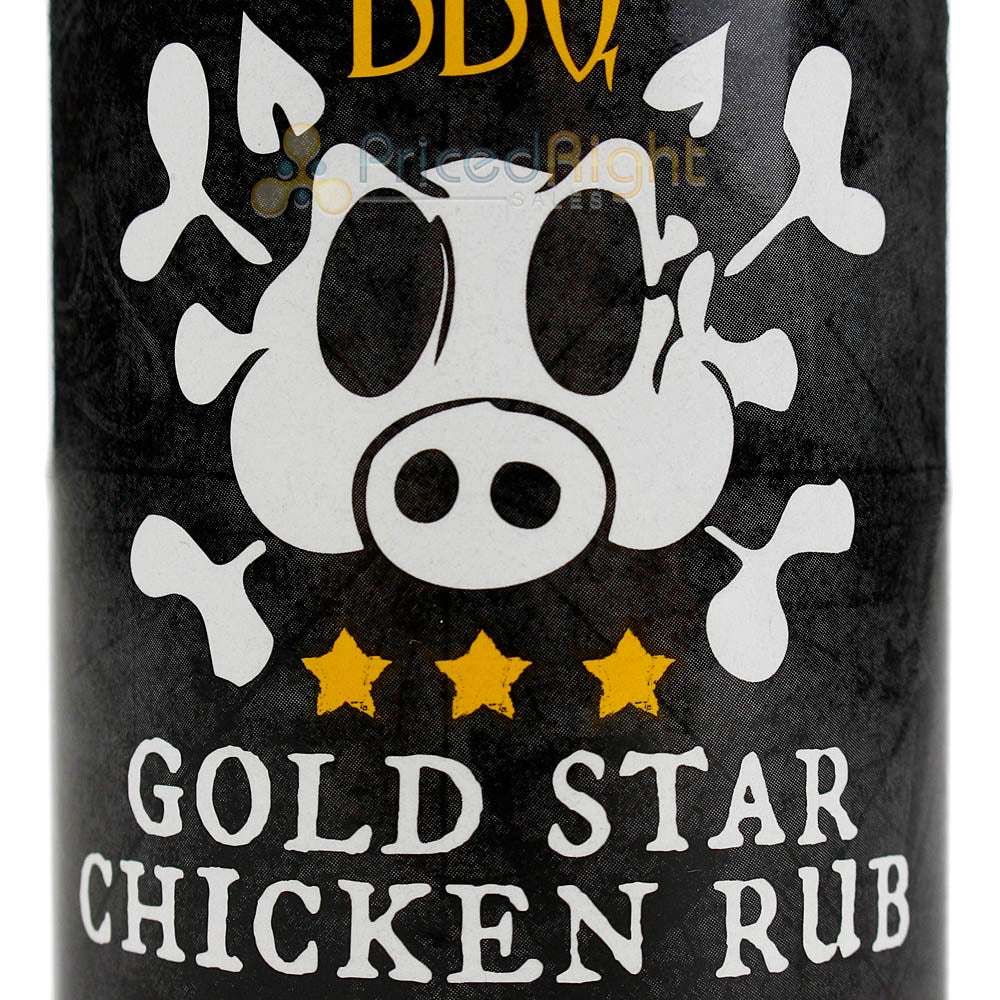 Loot N Booty Bbq Gold Star Chicken Rub 13 Oz. Bottle Competition Rated Seasoning