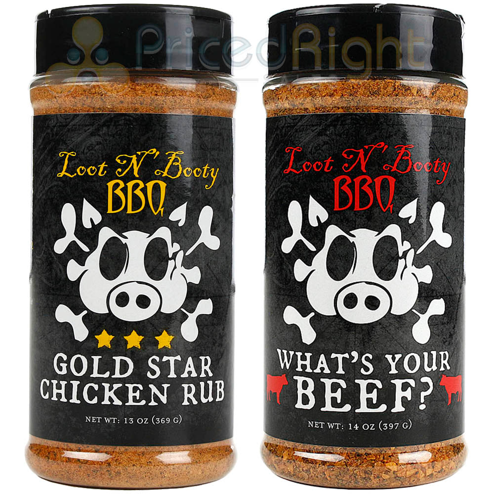 Loot N Booty Bbq Gold Star Chicken & What's Your Beef Dry Rub Competition Rated