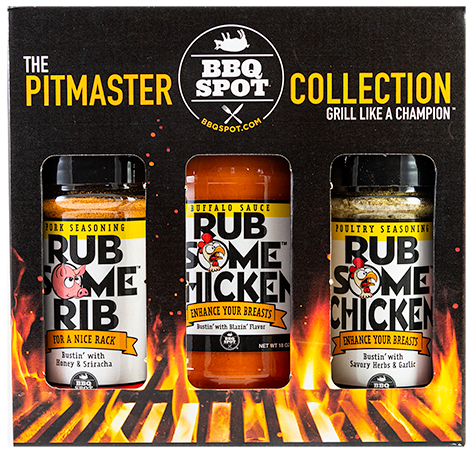 BBQ Spot Pork Poultry Rub Seasoning Buffalo Sauce Pack Pitmaster Collection