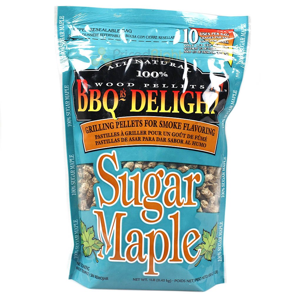 BBQr's Delight Sugar Maple Pellet Blend 1lb Grilling Smoking Pellets All Natural