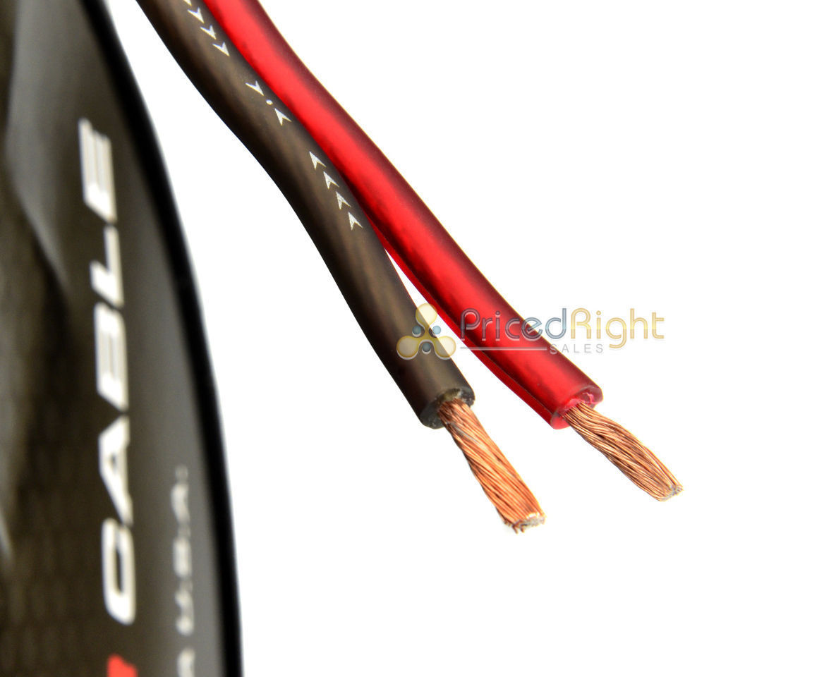 100 FT 10 Gauge Gauge Speaker Wire Zip Cable Professional Car Home Audio Feet