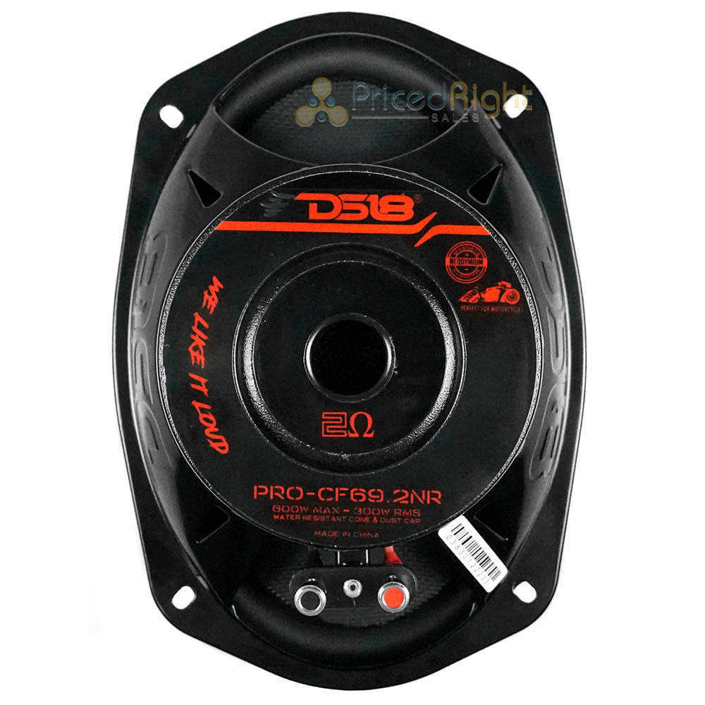 DS18 6x9" Midbass Loudspeaker 600W Max 2 Ohm Carbon Fiber Neodymium PRO-CF69.2NR