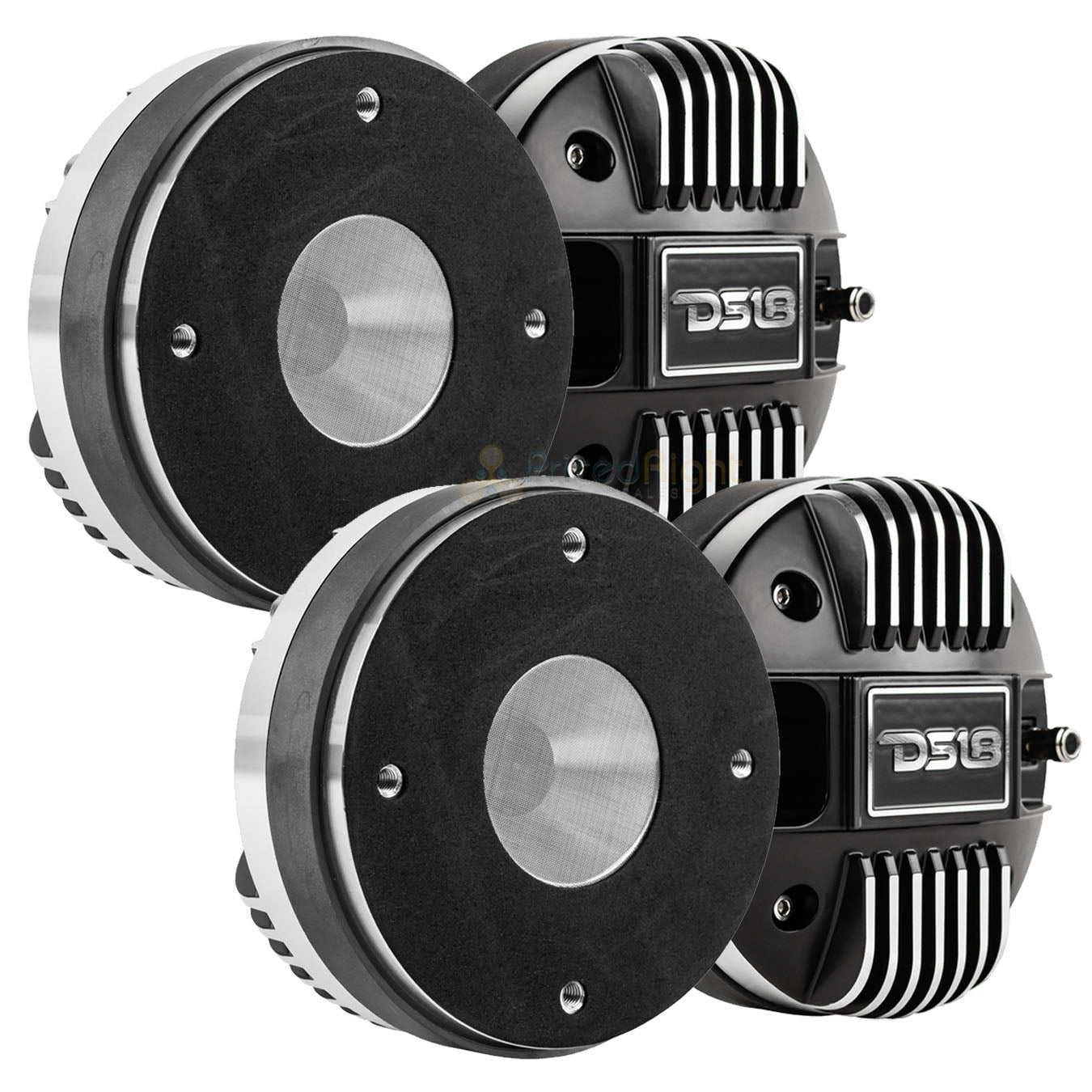 4 Pack DS18 2" Phelonic Compression Drivers 8 Ohm 450 Watts Max Tweeters PRO-D1F