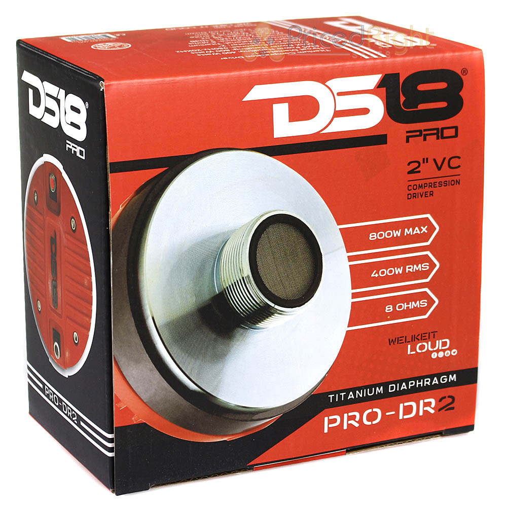 PRO-DR2 2" VC High Compression Driver Horn 800W 8 Ohm Lout Speaker Tweeter DS18