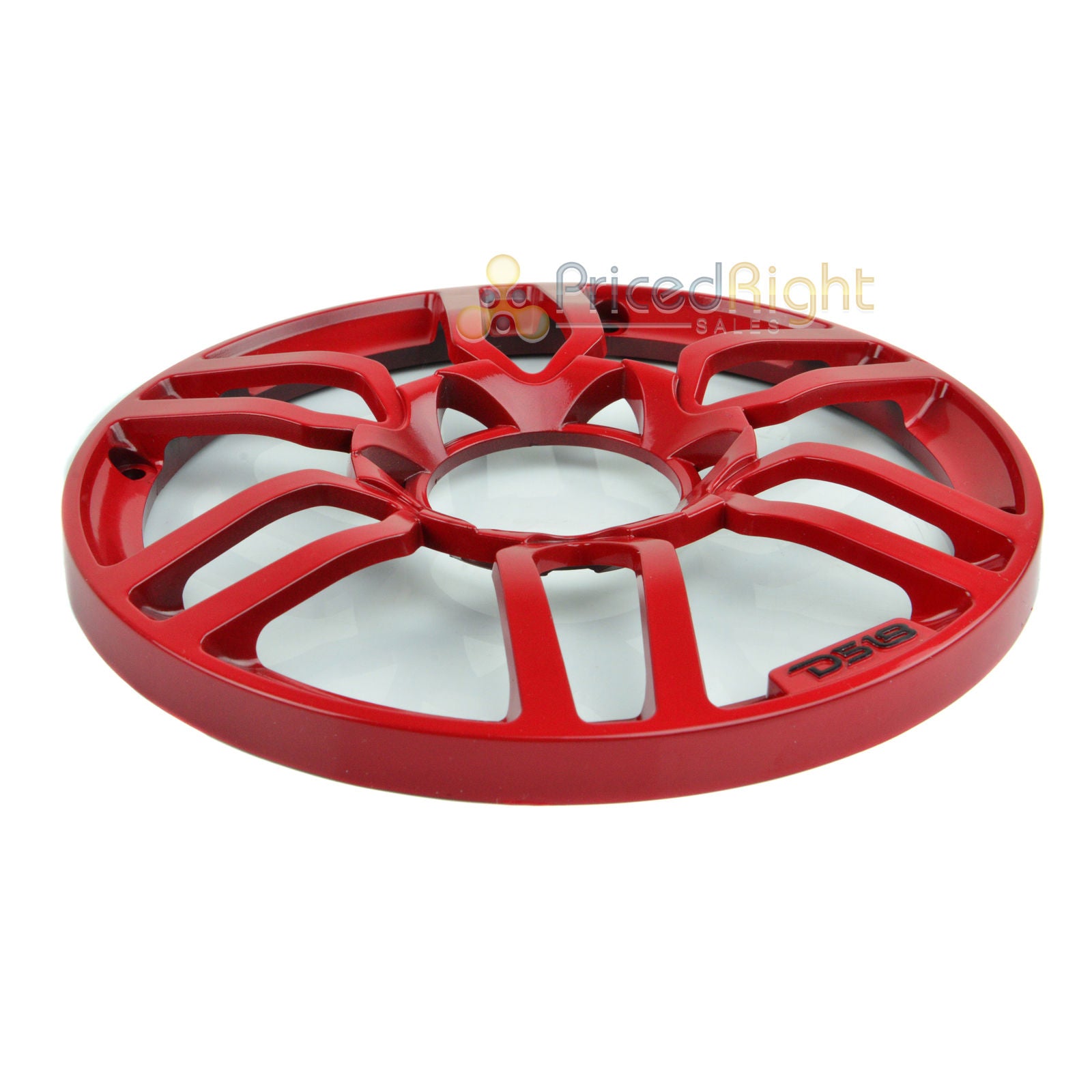 DS18 PRO Universal 6.5" Inch Plastic Speaker Grill Cover Red Set of 2