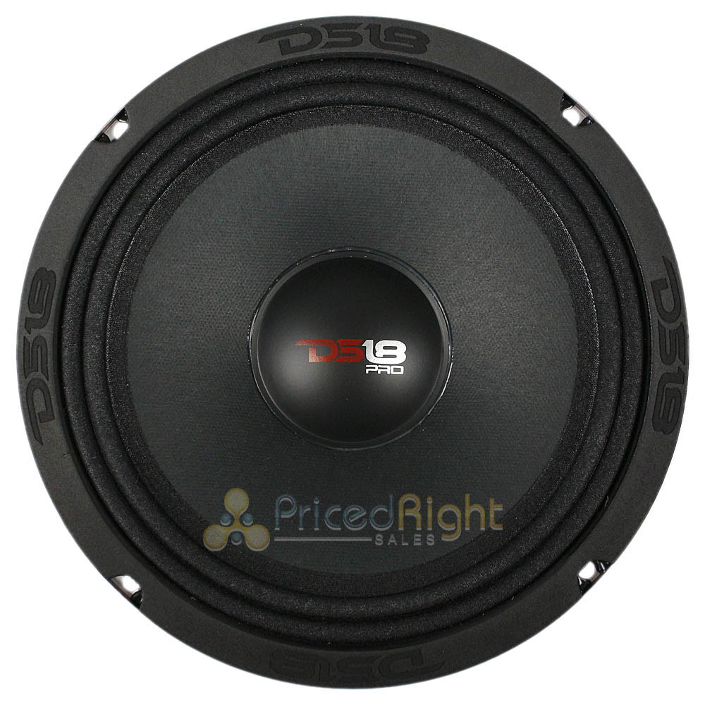 DS18 8" Mid Range Speaker 550 Watts Max 4 Ohm Loudspeaker Car Audio PRO-X8.4M