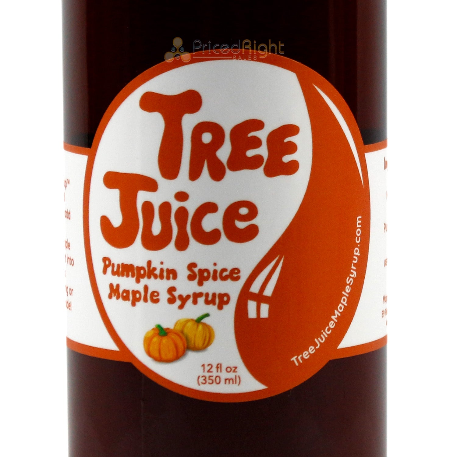 Tree Juice Pumpkin Spice Maple Syrup With All Organic Pumpkin Pie Spice 12oz