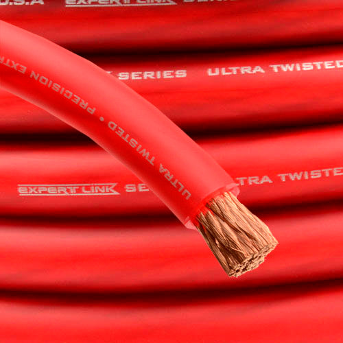 Creta paz Casi muerto 25 FT 1/0 Gauge Power Wire OFC Copper Red Flexible Cable Xscorpion PW0 –  Pricedrightsales
