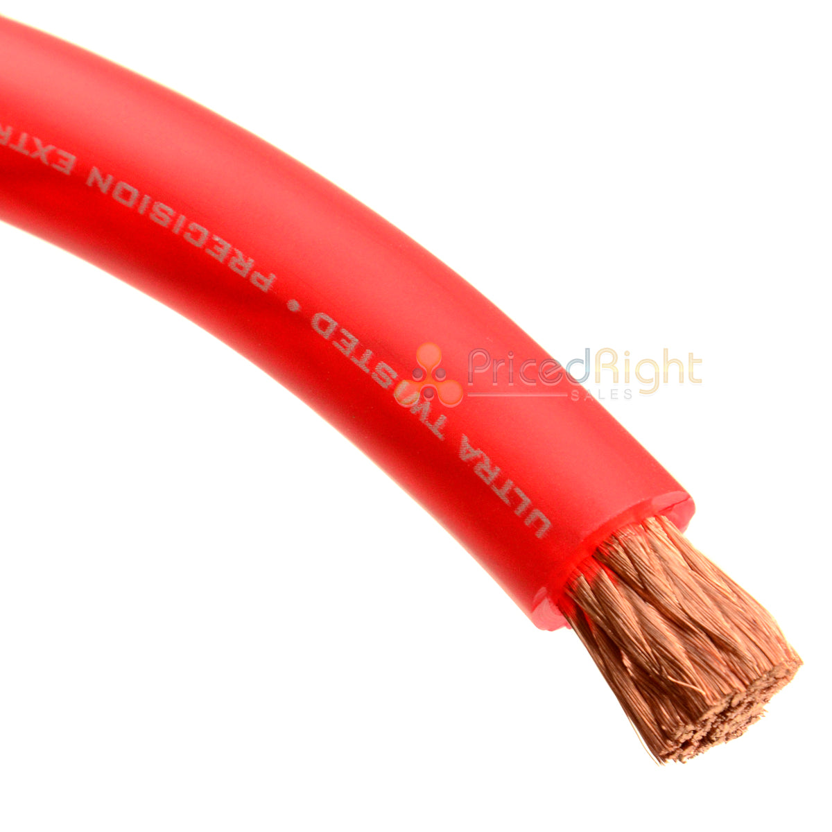 50 FT 1/0 Gauge Power Wire OFC Copper Red Flexible Cable Xscorpion PW0.50R Spool