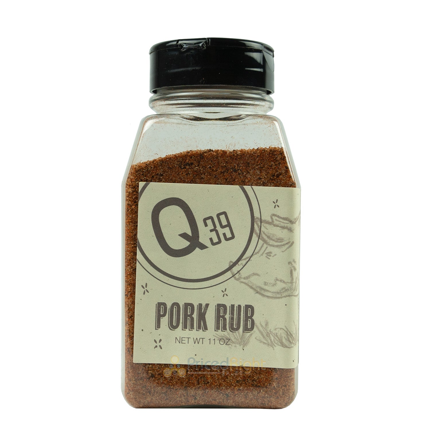 Q39 Pork Rub With A Bit More Spice & Less Sugar Gluten Free & No MSG 11oz